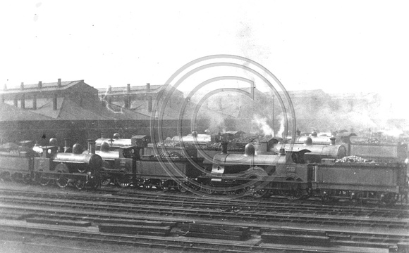 Crewe North steam shed.